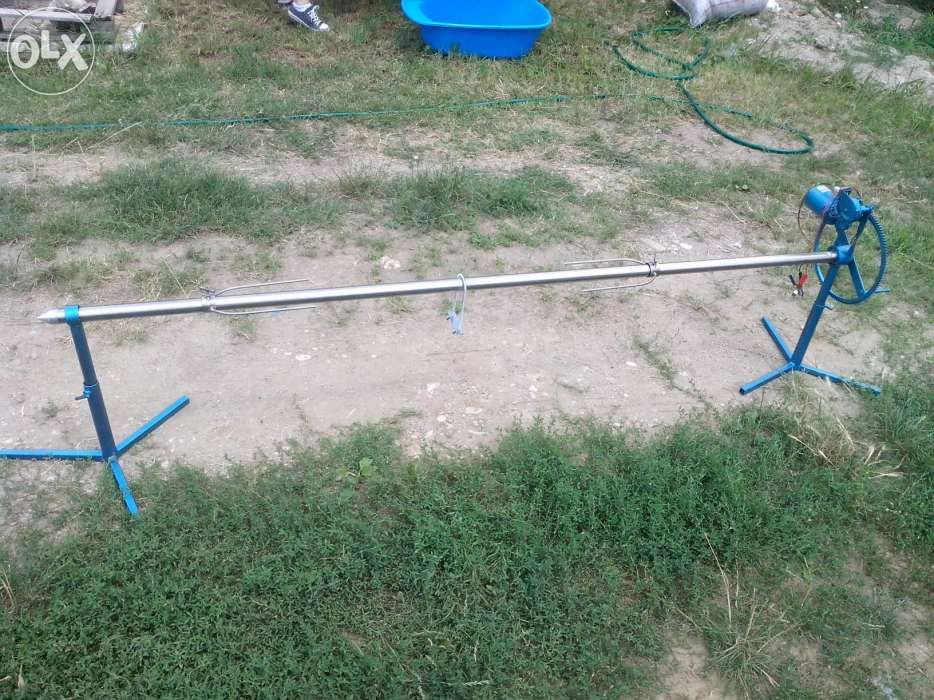 Rotisor protap electric 12/220V nou din inox pt purcel miel berbecut