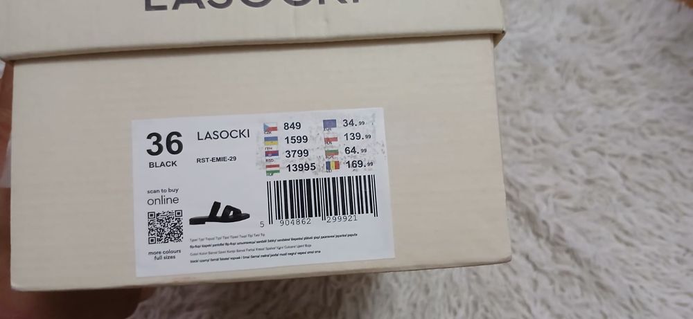 Papuci din piele naturala lasocki