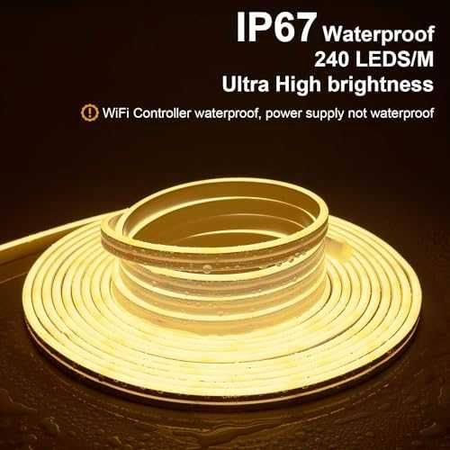 Нова Гъвкава LED смарт неонова лента, IP67, 7.5M, Alexa, 24V димируема