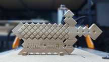 Sabie Minecraft Diamond Sword din Lemn, Realizată la CNC, #madeinRO