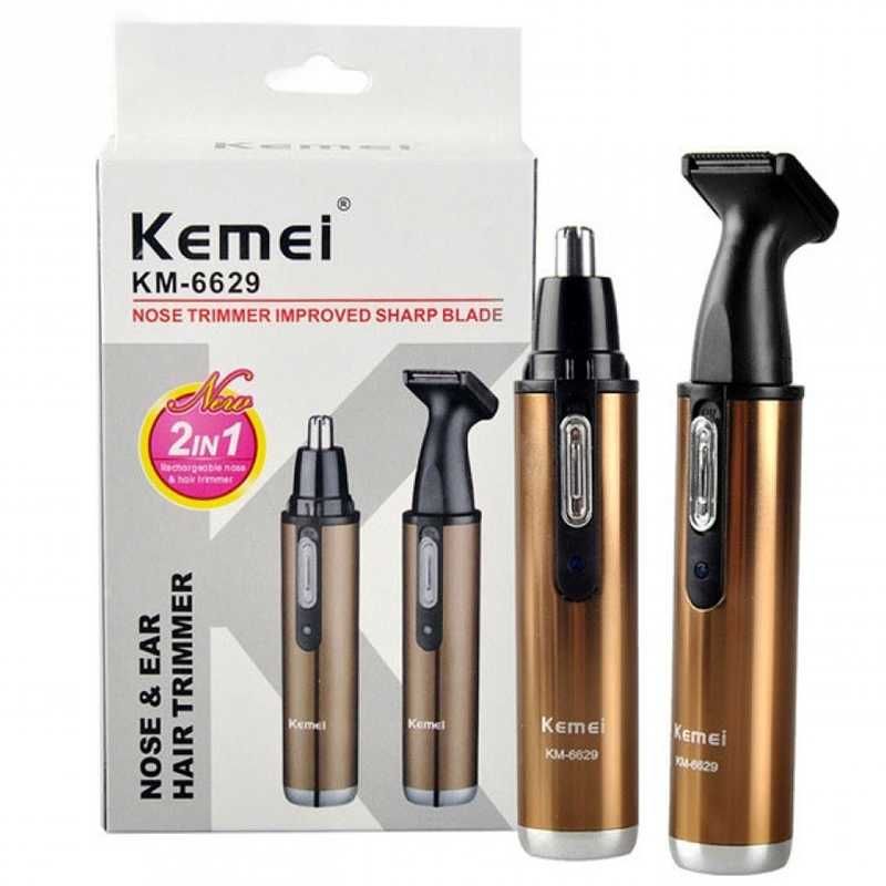 Тример за нос и бакембарди 2в1 Kemei KM-6629