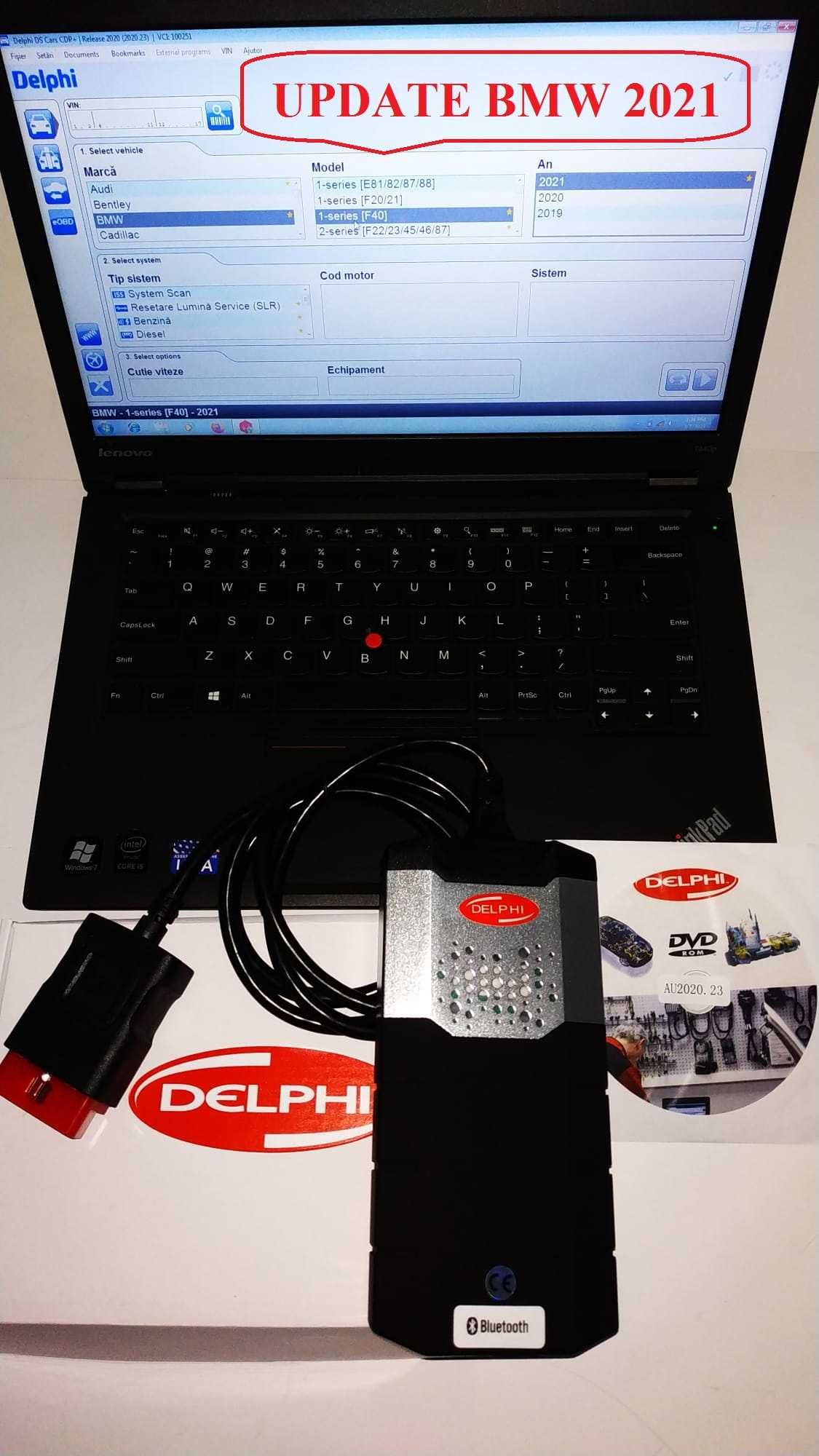 Kit Tester Multimarca Delphi2 DS150E update 2021.10 + Laptop Lenovo I5