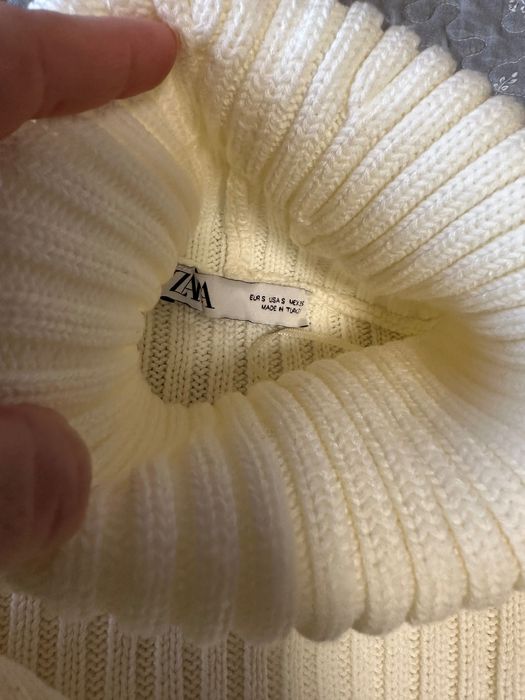 Скъсен пуловер с поло