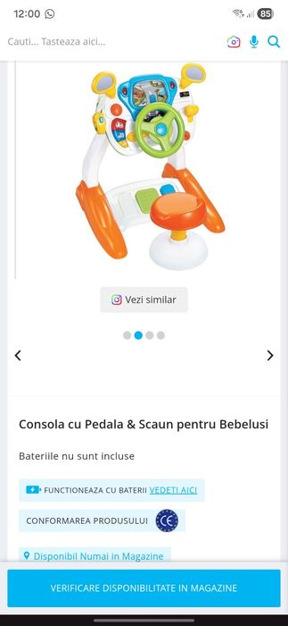 Simulator auto copii