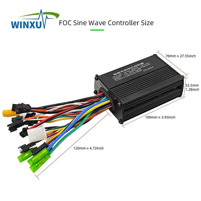 Controller 20A 36v/48v/52v + Display Tf-100 + Acceleratie 500w 1000w