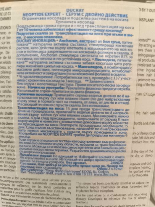Ducray серум против косопад