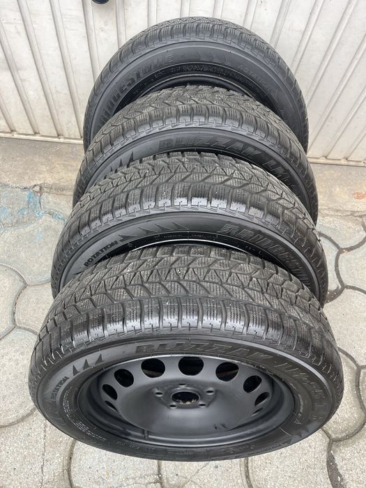 Jante otel 5x112mm, anvelope iarna 195/60 R16, VW, Audi, Seat, Skoda