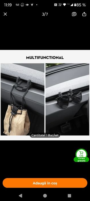 Suport telefon silicon Tesla 3 2024-2025, Y 2025-2026