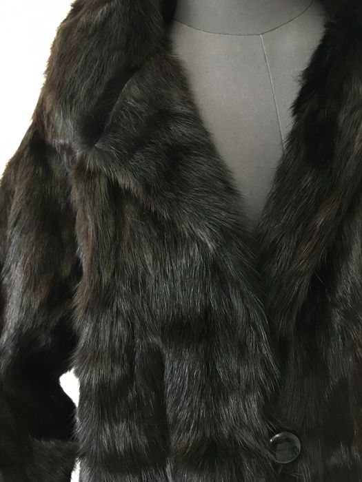 Палто с естествен косъм норка Mongolia