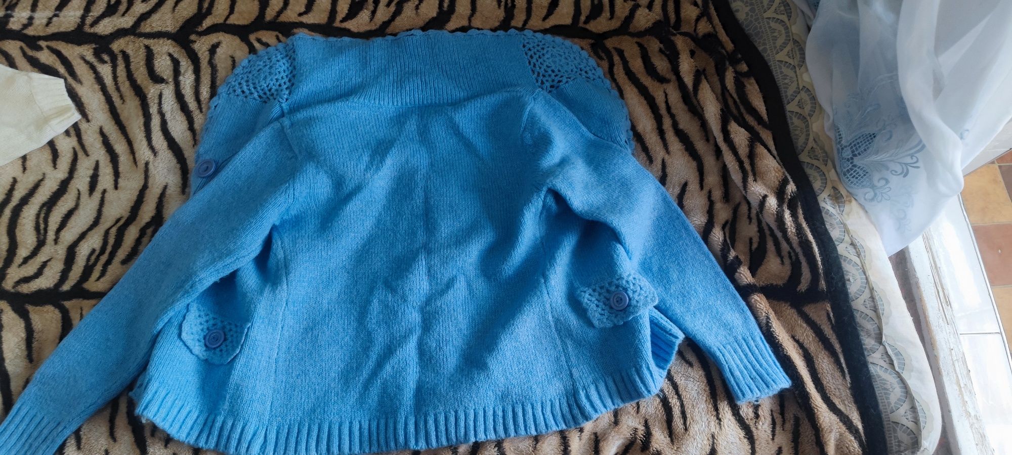 Кардиган кофта свитер голубой новый