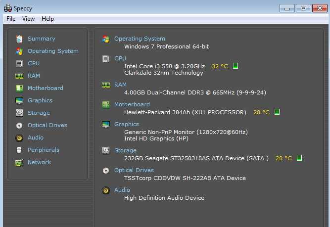 Компютър HP Compaq 8100 Elite SFF c Intel i3-550, 4GB RAM, HDD 250GB