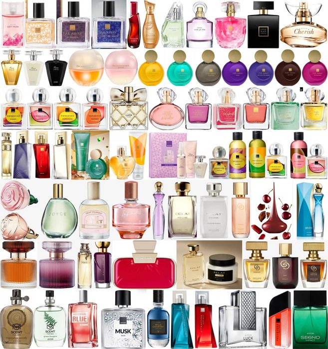 Налични парфюми, тоалетни води  от Avon, Oriflame