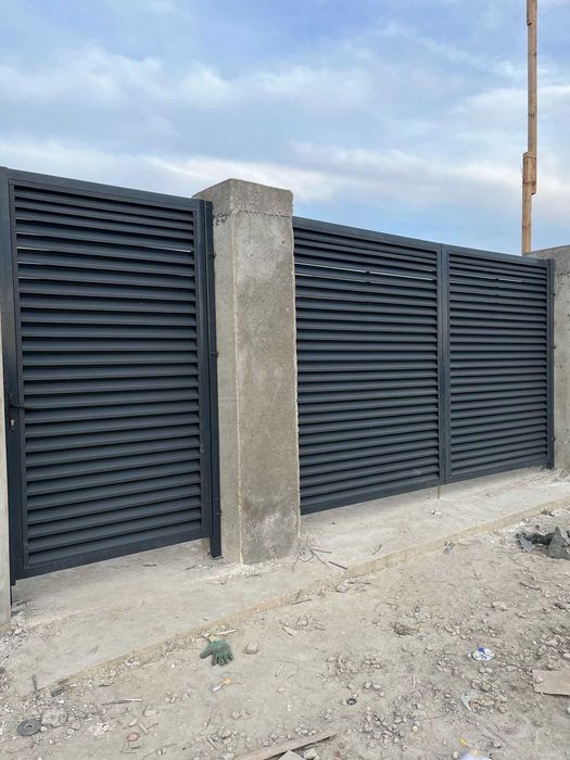 Garduri din sipca metalica, panou tip jaluzele, tabla, plasa si BCA