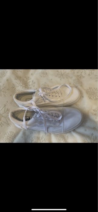 Pantof Vans albi mas 40