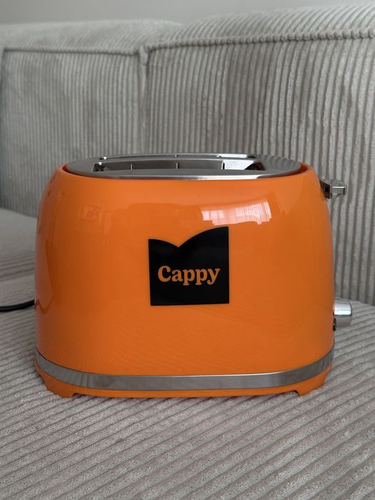 Чисто нов тостер за хляб Cappy, цвят оранжев
