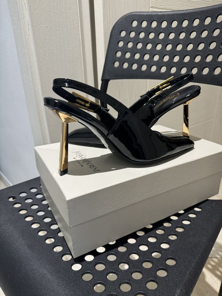 Дамски обувки Ysl  SLINGBACK PUMPS с висок ток  9см