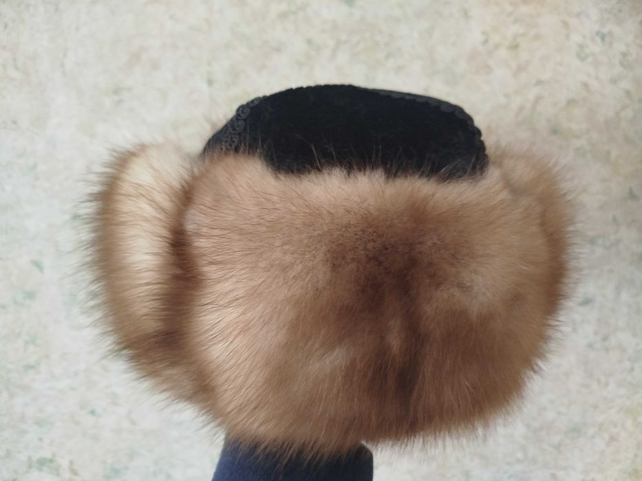 Тебетей Российская норка опушка и мягкий верх из бархата/велюра