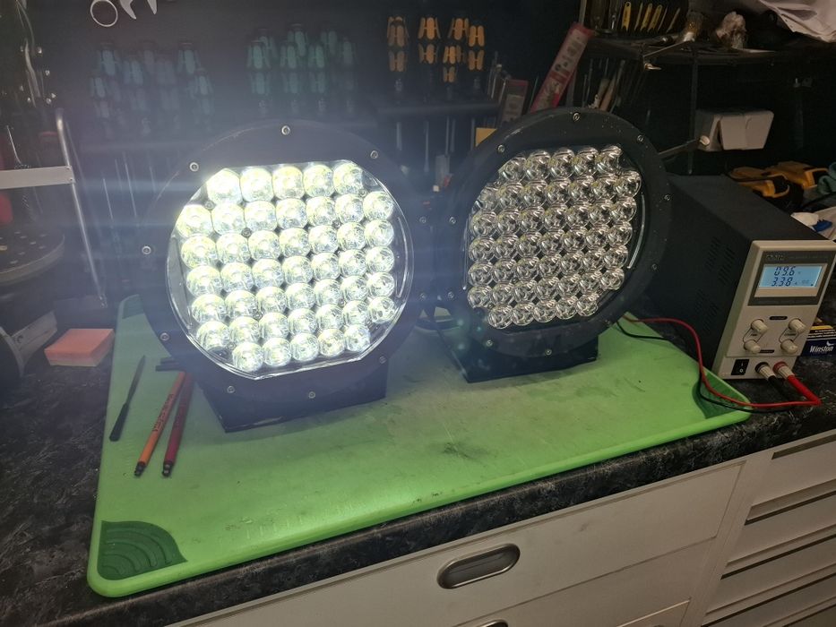 LED кръгли фарове за офроуд 12V, 2x 120W, 24cm