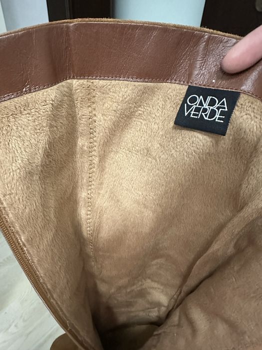 Cizme din piele maro