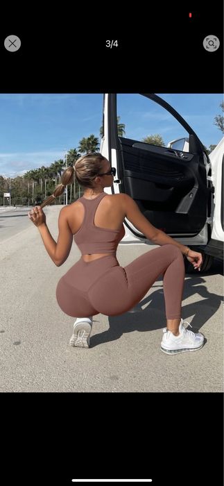 Set 2 colanti si bustiera piese sport / yoga