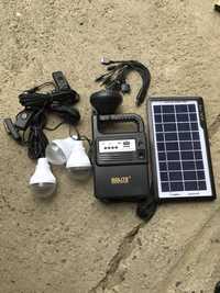 Kit solar 3 becuri+Incarcator Telefoane