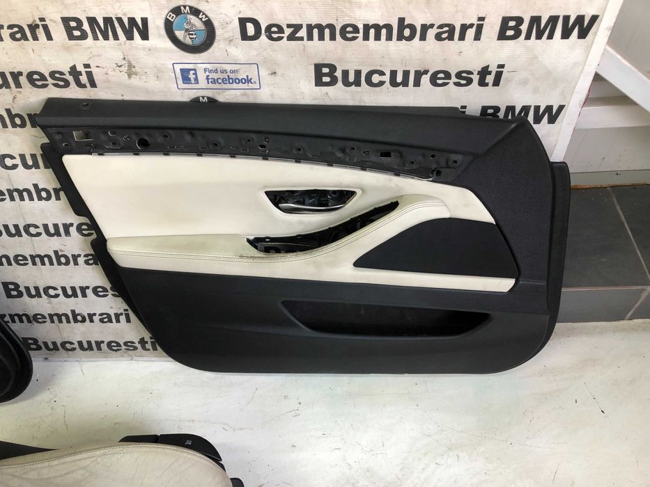 Scaune interior cu incalzire INDIVIDUAL BMW F10 piele crem deschis EU