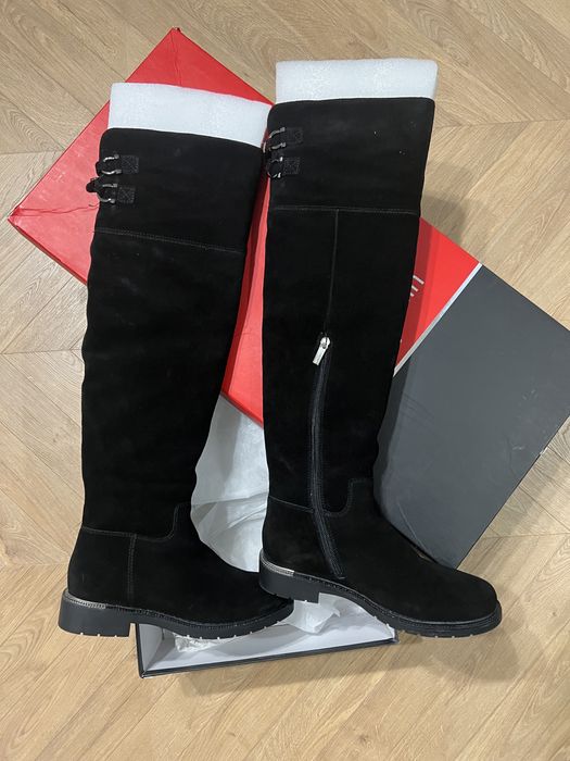 Ботфорды замша натуральная