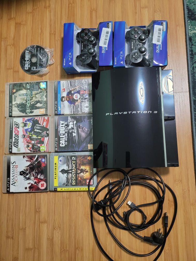 Playstation Ps 3 Backwards/Manete/Cabluri/7 jocuri