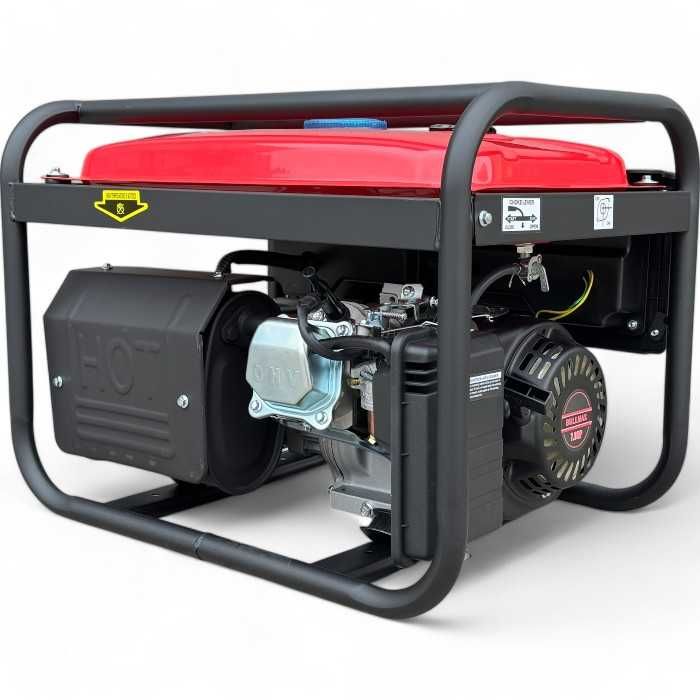 Агрегат за ток 3.5 KW Ръчен Bullmax, Червен, Меден ротор и статор, AVR