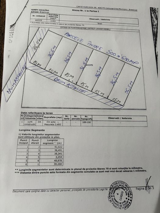 Proprietar parcele 5-600mp Agrovillage in Brestovat