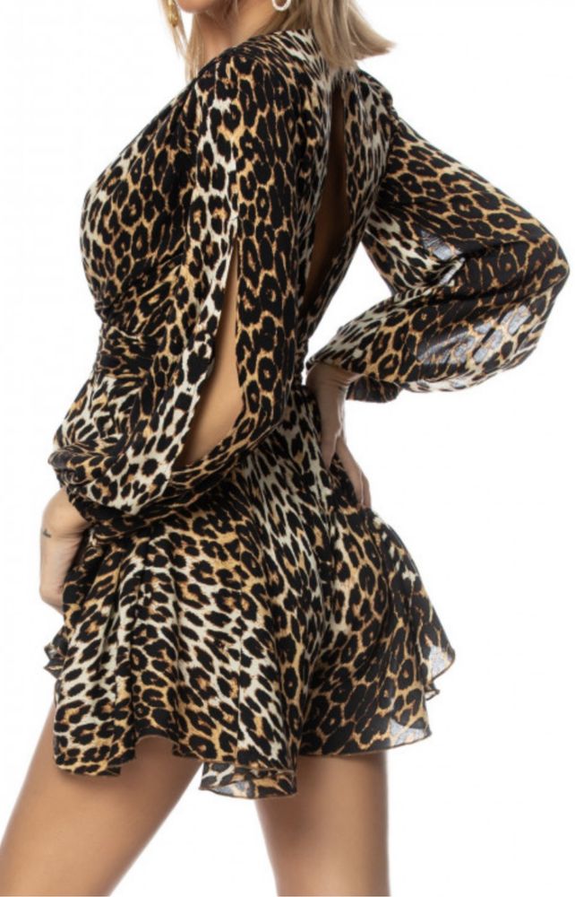 Rochie/salopeta animal print