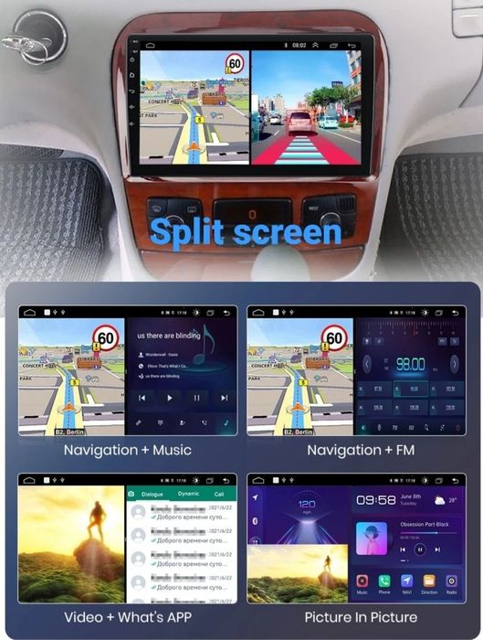 Navigatie Android dedicata Mercedes Benz S-Class W220 (1998-2005)