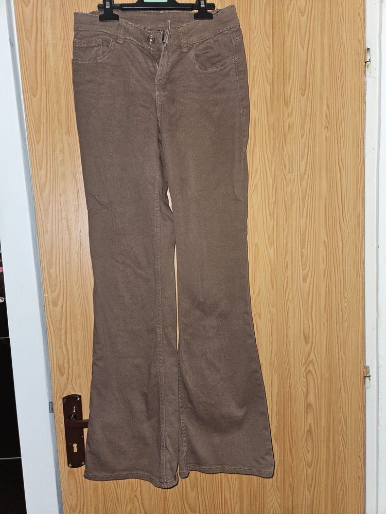 blugi evazati maro h&m marimea 32