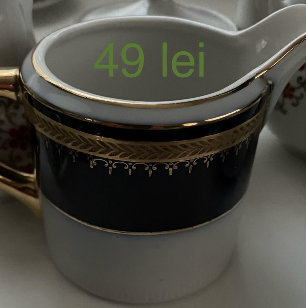 Serviciu cafea, ceai, latieră, suporți lumânari