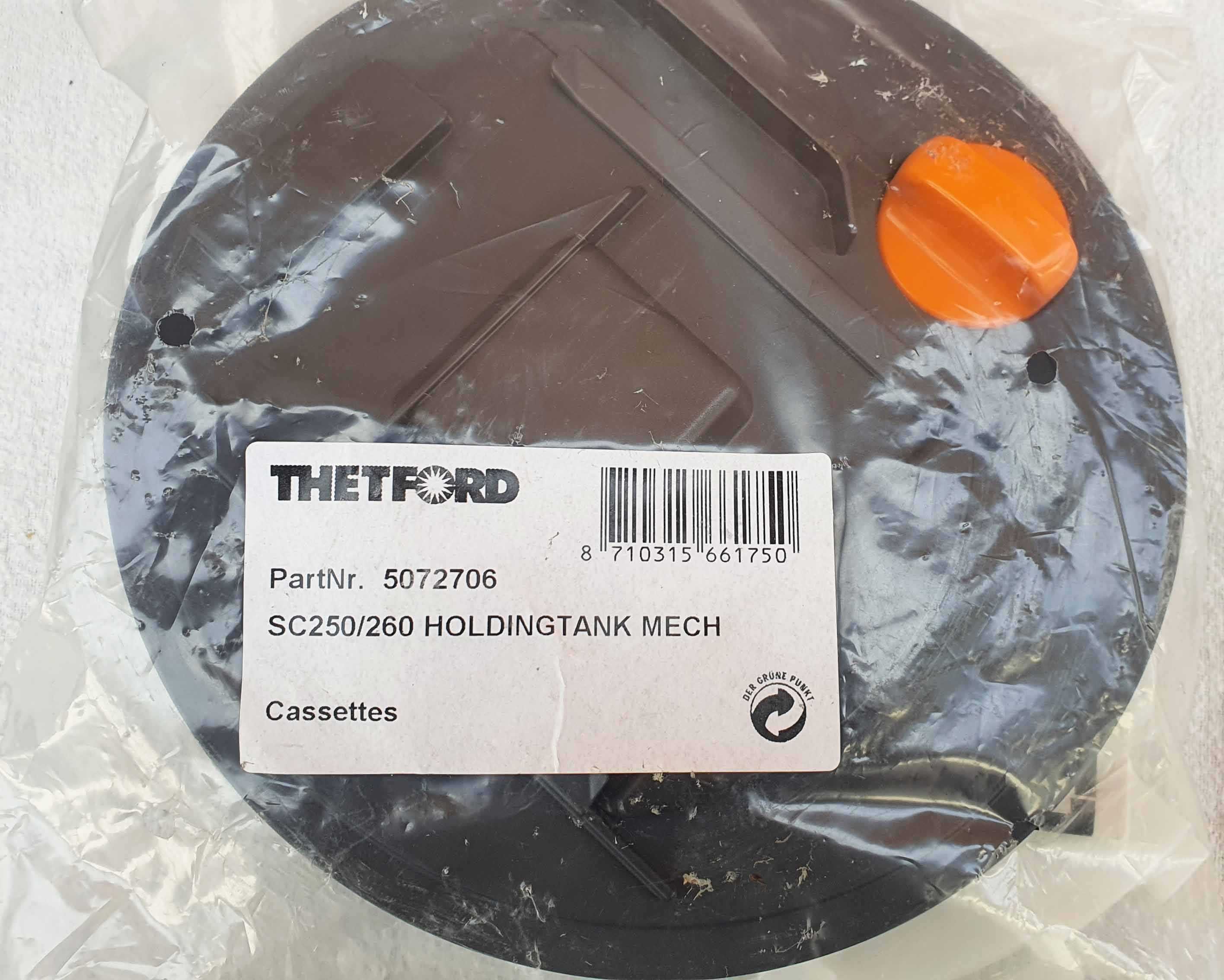 Thetford SC250 /260 rezervor de fecale si capac mecanism rezervor, noi