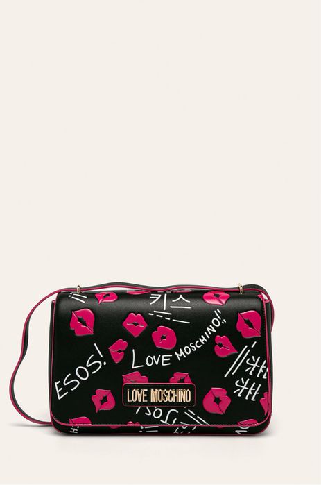 Love moschino оригинална чанта с принт