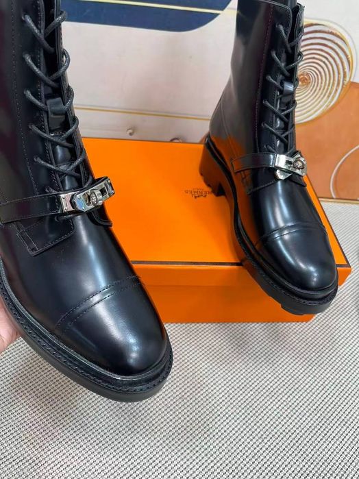 Ботуши кожени hermes есен/пролет