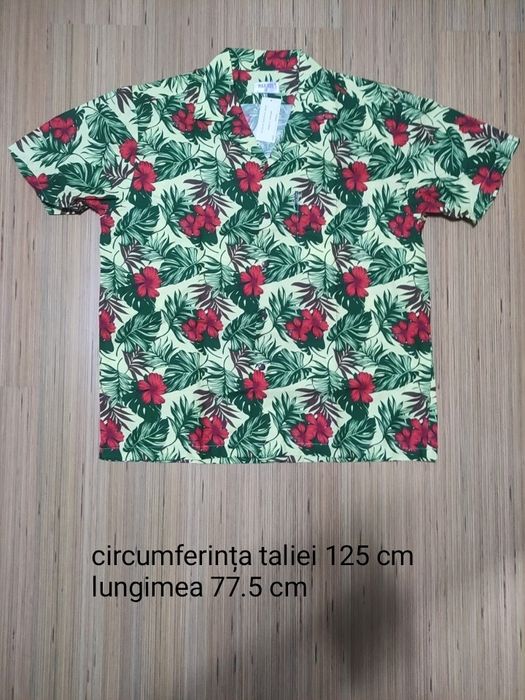 Camasi  Hawaii inflorate 3XL are 125 cm de jur împrejurul bur