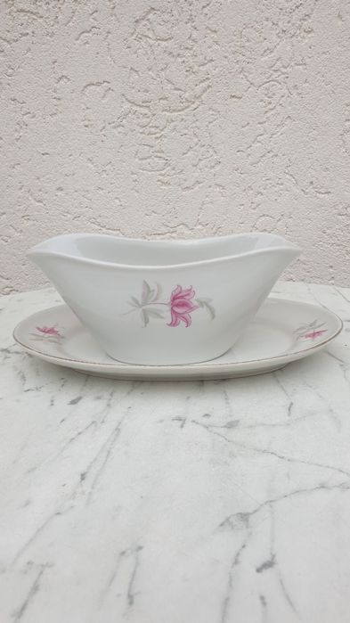 Set sosieră cu platou – porțelan fin de colecție, Bulgaria