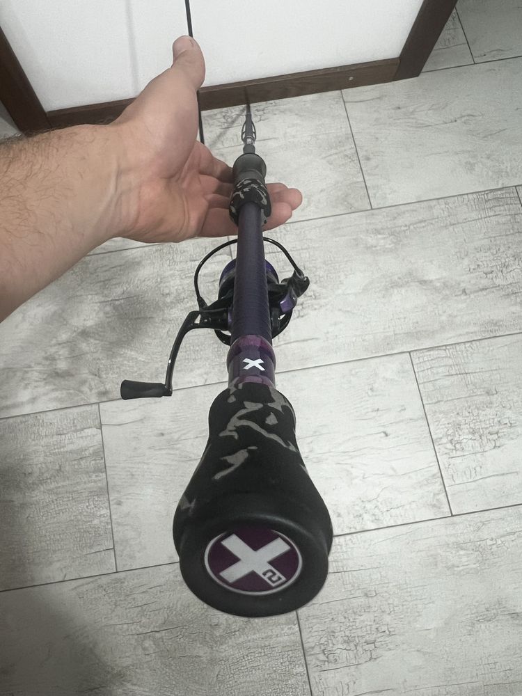 Спининг въдица и макара комплект Delphin Toxic 2G 2.28м 7-30г
