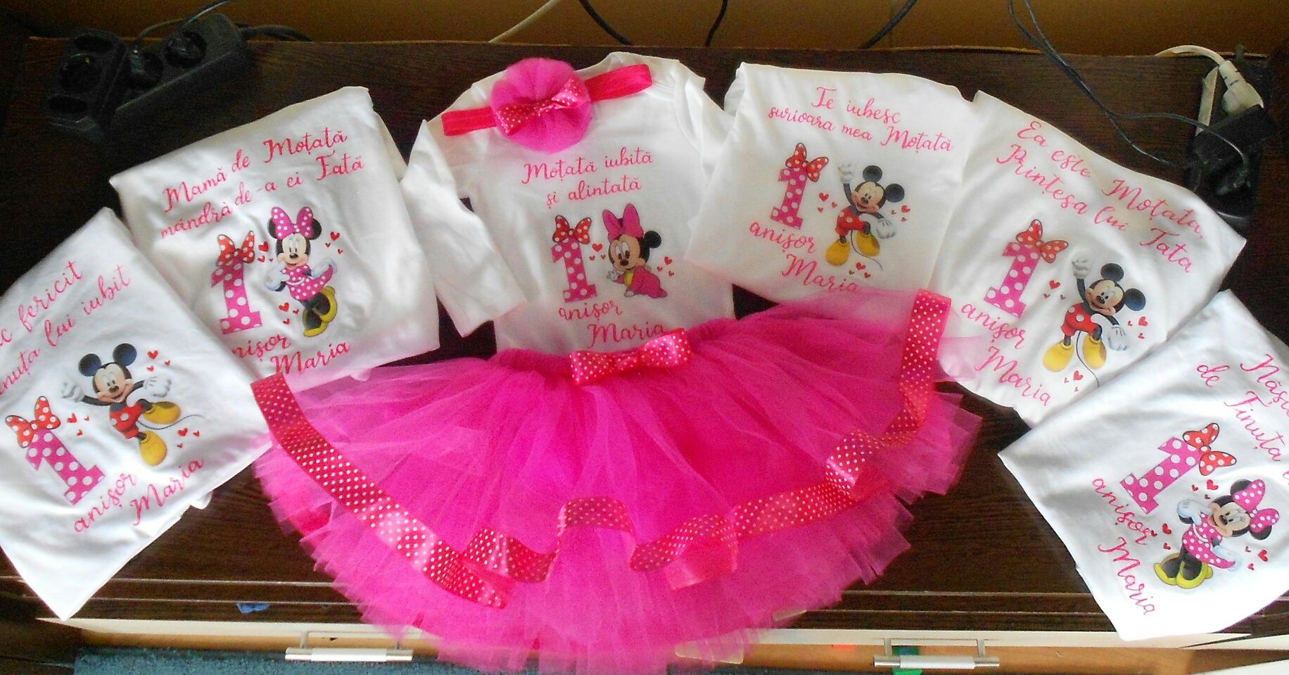 Fusta fustita Tutu Mama Fiica tulle aniversare bebe / copil