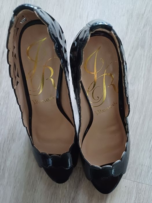 Pantofi piele lacuita nr 35,5 negru,provenienta  SUA
