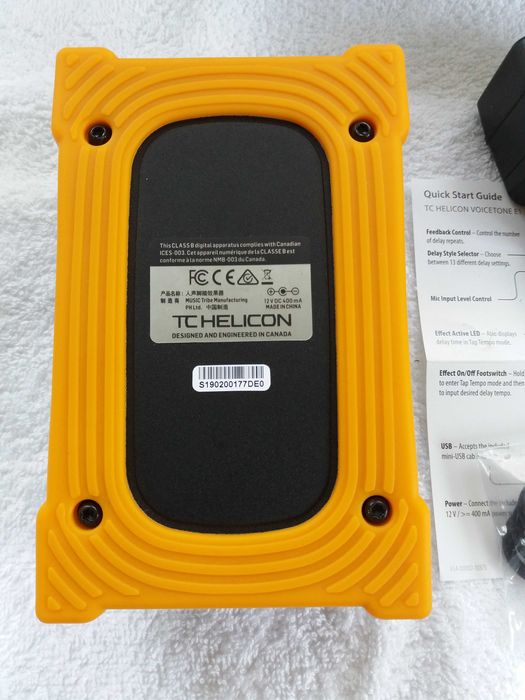 Вокален процесор за ефекти TC-Helicon VoiceTone E1 (ехо)