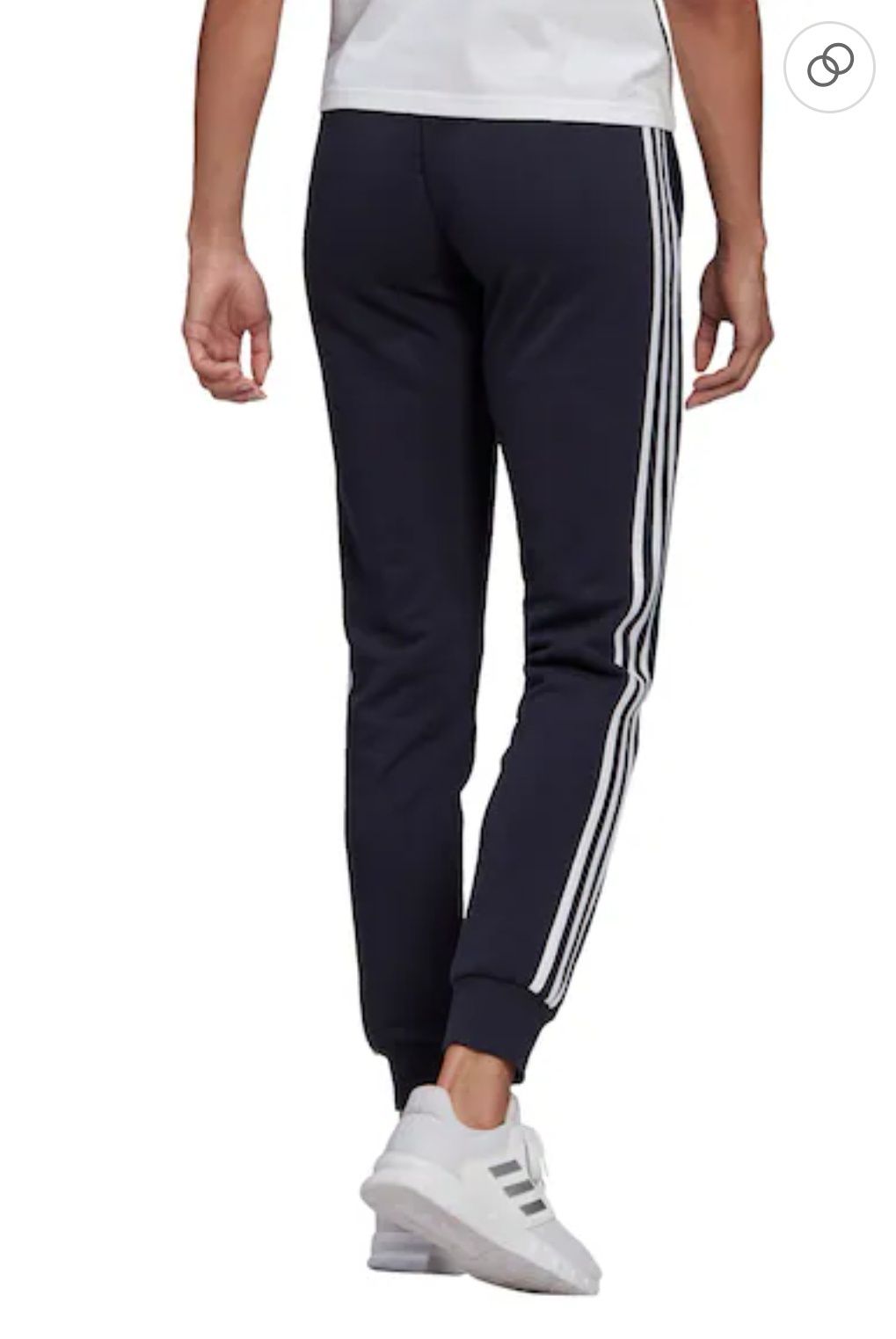 Pantaloni sport slim fit cu dungi emblematice, pentru fitness