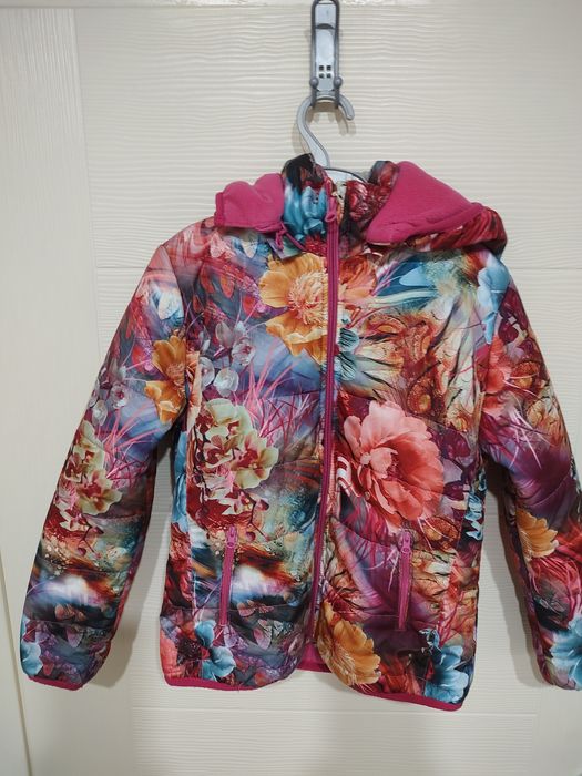 Цветно топло яке за момиче