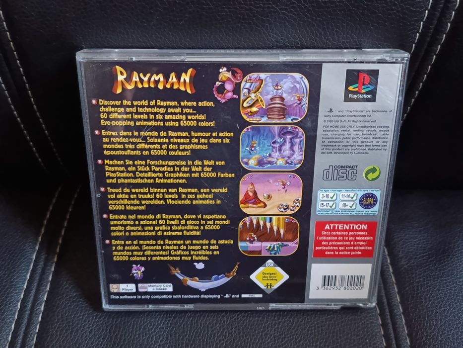 Rayman pentru PlayStation 1 PS1