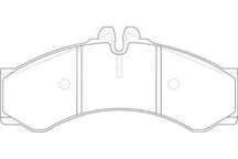 Placute frana Mercedes Sprinter 3-T Platou / Sasiu (903), Sprinter (904); Vw Lt 28-46 2 Platou / Sasiu (2dc, 2df, 2dg, 2dl, 2dm) SRLine parte montare : Punte fata