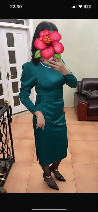 Платье атлас, размер 46-48,