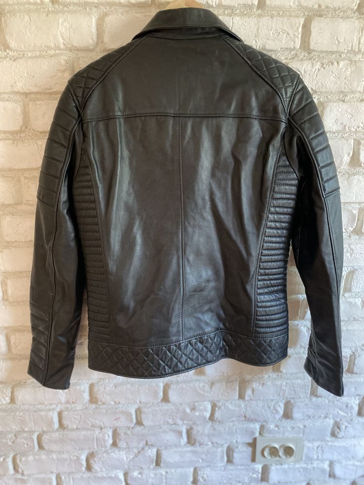 Естествена кожа мъжко яке Philipp Plein