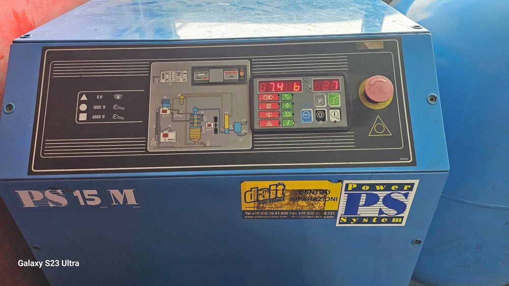 Винтов компресор 15 KW с Бурилка 500 литра